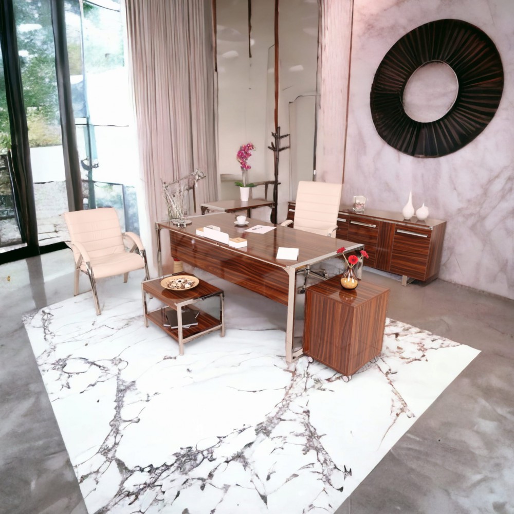 Apple-Istanbul-Büro-Schreibtisch Executive Office Hg. Nussbaum