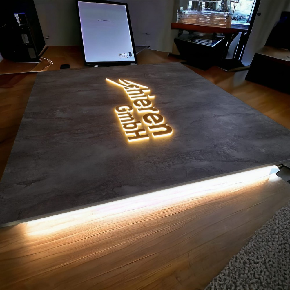 Büro Wanddekoration 3D Led Logo Arbeit