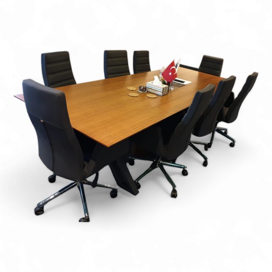 Holzfurnierter Besprechungstisch Holzfurnierter Besprechungstisch