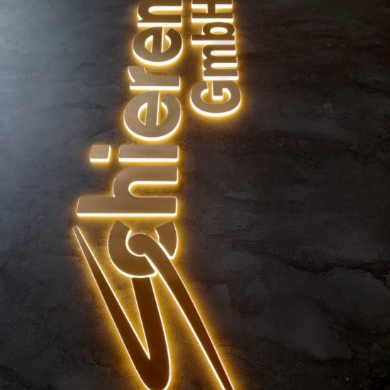 Büro Wanddekoration 3D Led Logo Arbeit