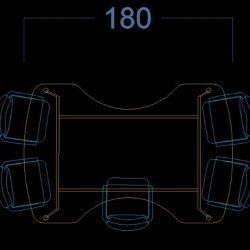 Bougainvillea-Besprechungstisch