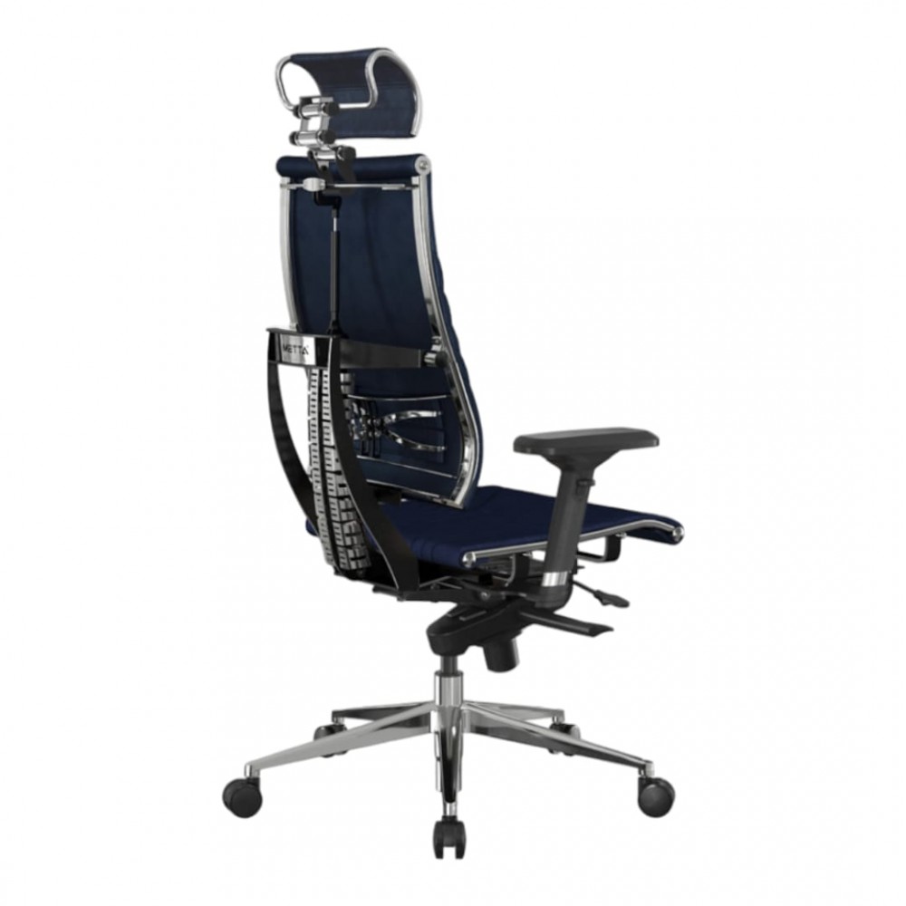 Managerstuhl Mit Metallrahmen Und Veloursbezug