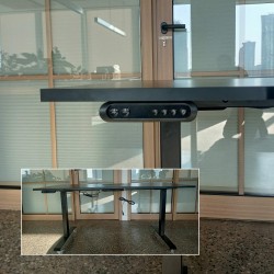 IOM Schreibtisch mit motorisiertem, höhenverstellbarem Rad