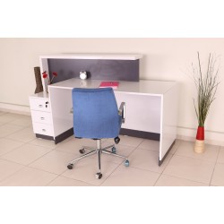 Box Office Rezeption Tisch Weiß Anthrazit Istanbul