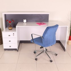 Box Office Rezeption Tisch Weiß Anthrazit Istanbul