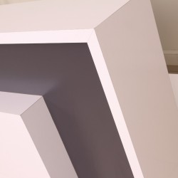 Box Office Rezeption Tisch Weiß Anthrazit Istanbul