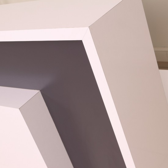 Box Office Rezeption Tisch Weiß Anthrazit Istanbul