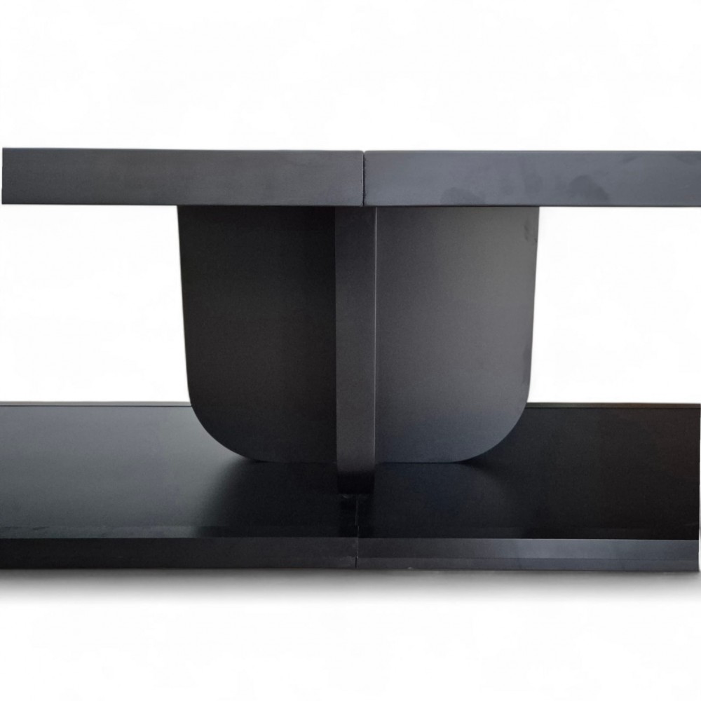 Großer, Schwarz Lackierter Besprechungstisch Für 20 Personen