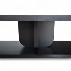 Großer, Schwarz Lackierter Besprechungstisch Für 20 Personen