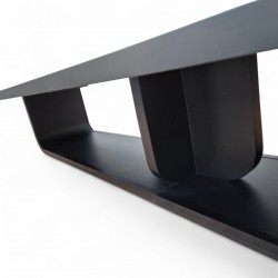 Großer, Schwarz Lackierter Besprechungstisch Für 20 Personen