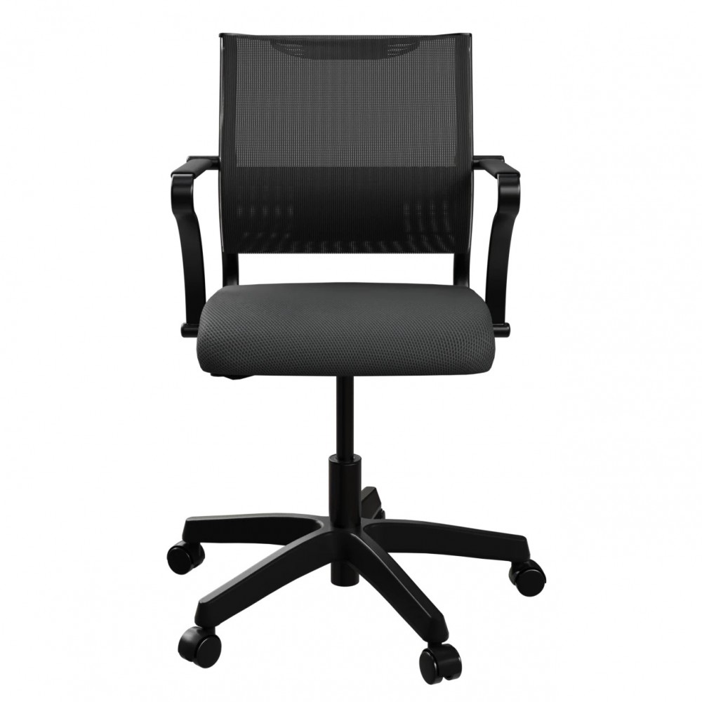 Ergonomischer Besprechungsstuhl Mit Metallrahmen Und 4 Rollen