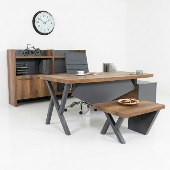 Istanbul Office Manager Tabelle Elegant - Barock Anthrazit