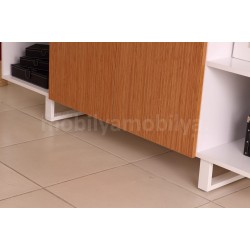 Canberra Executive Office Chair Bamboo White Line Tk.