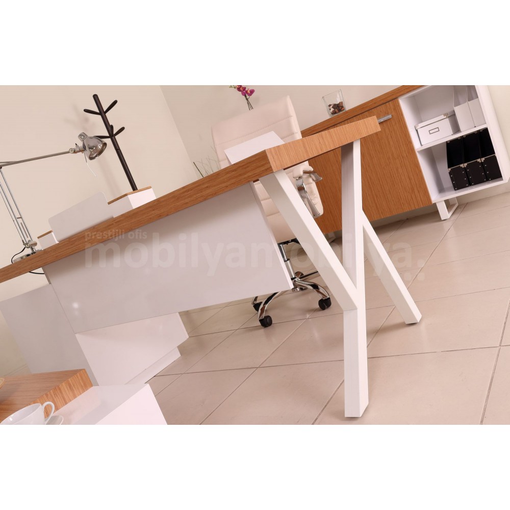 Captive Bamboo Chair Set Weiß