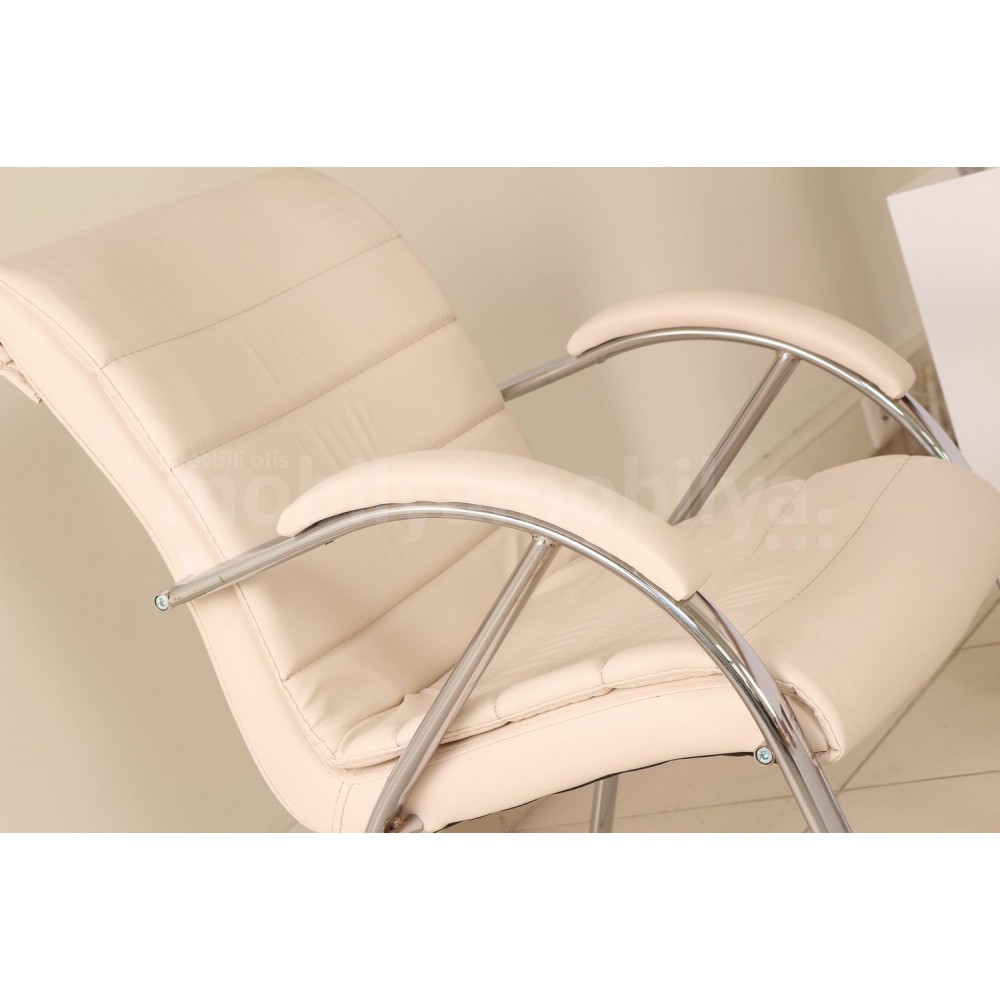 Canberra Executive Office Chair Bamboo White Line Tk.
