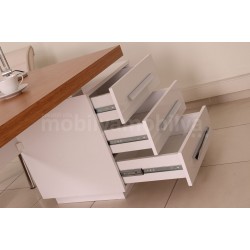 Canberra Executive Office Chair Bamboo White Line Tk.