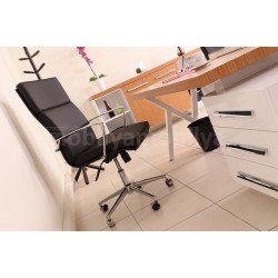 Canberra Executive Office Chair Bamboo White Line Tk.