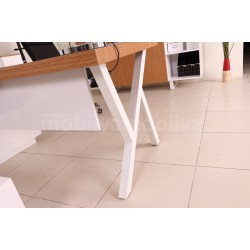 Canberra Executive Office Chair Bamboo White Line Tk.
