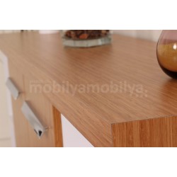 Canberra Executive Office Chair Bamboo White Line Tk.